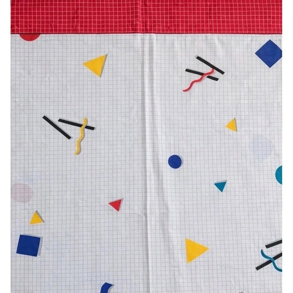 Vintage 90s Cannon Twin Sheet Memphis Geometric Confetti Saved By Bell USA